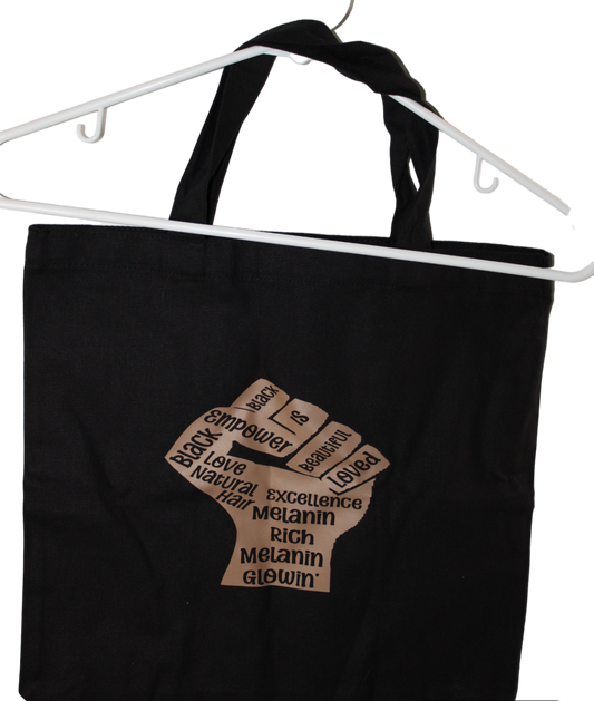 Melanin Affirmations Fist Tote Bag