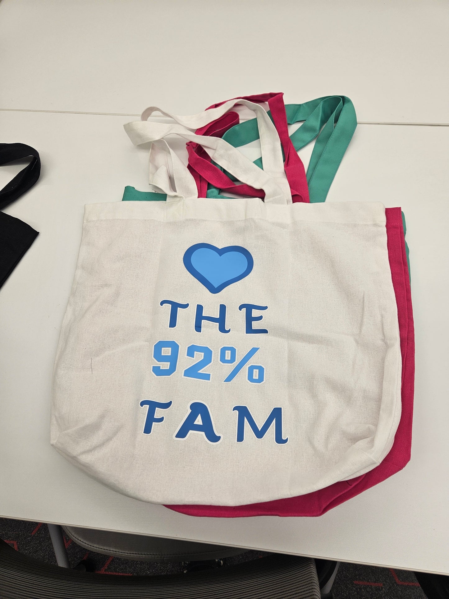 92% Fam Tote Bags