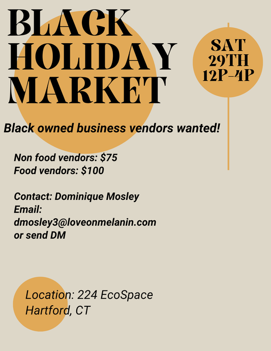 Black Holiday Market Non-food Vendor