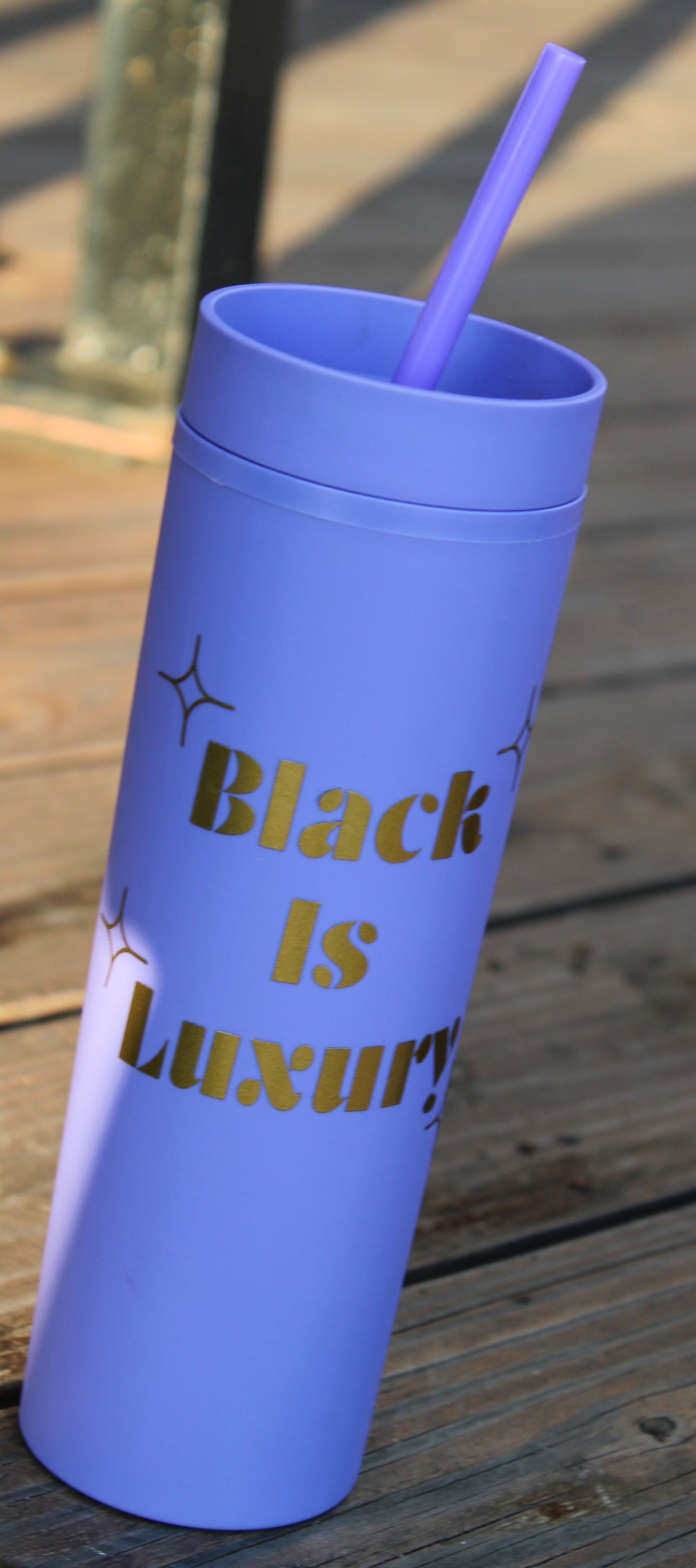 Black Is Luxury Cup with Lid