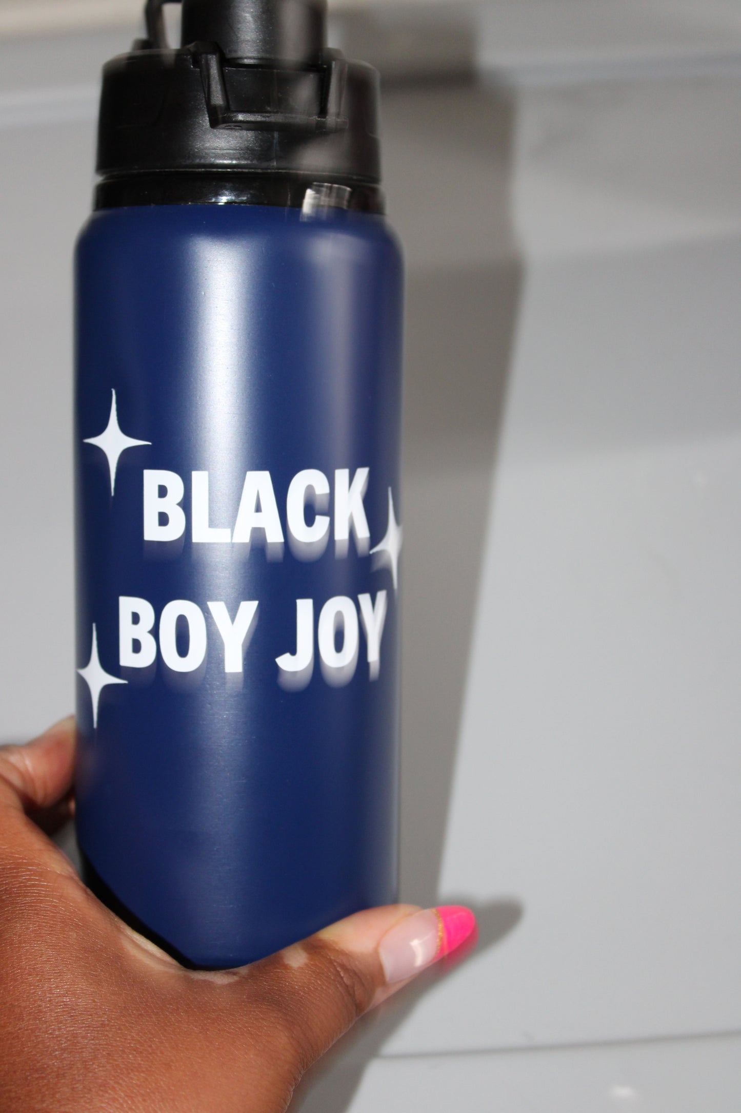 Black Boy Joy Water Bottle