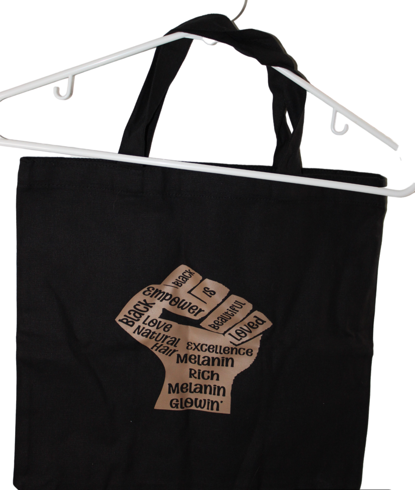 Melanin Affirmations Fist Tote Bag