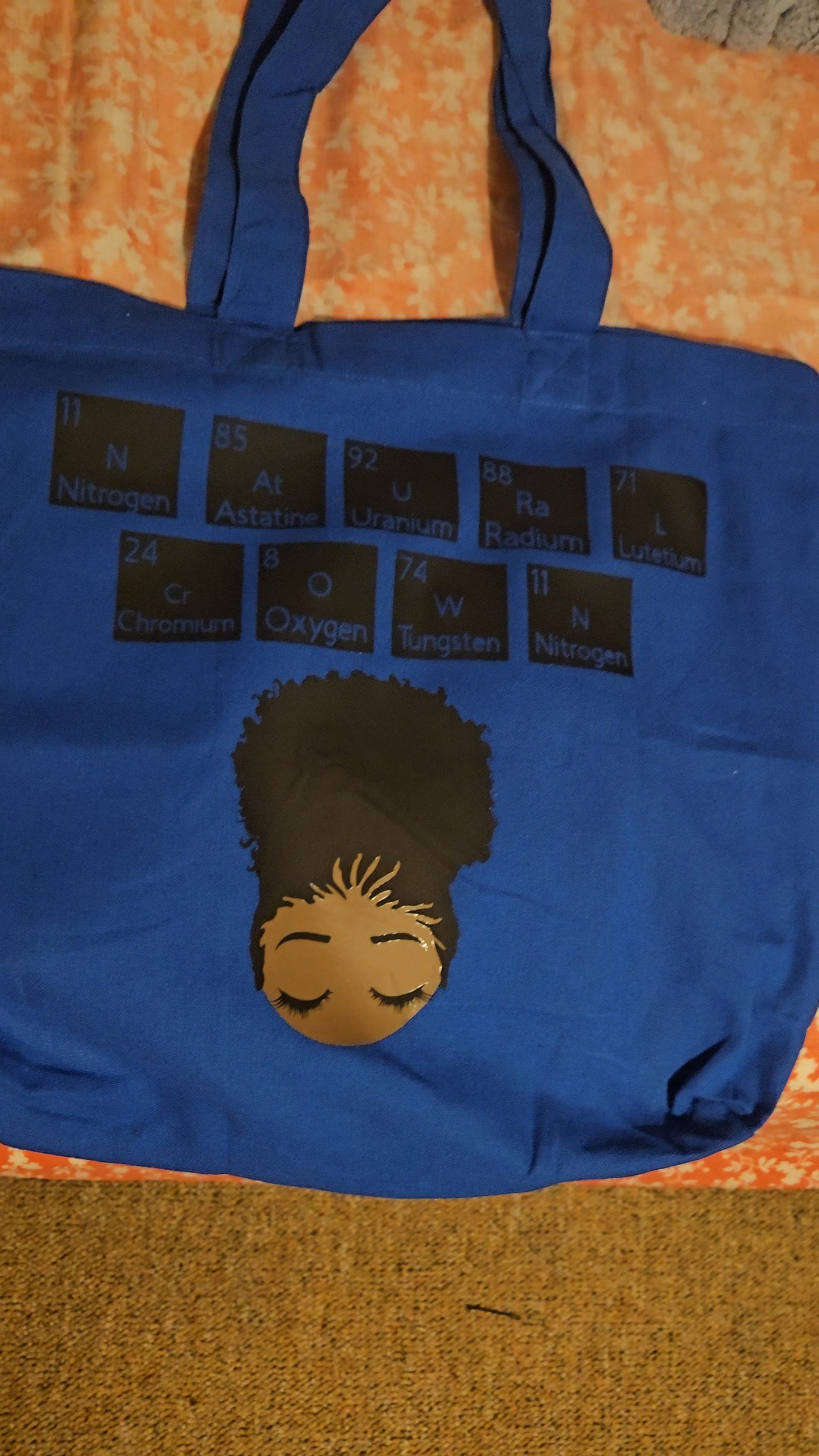 Periodic Natural Crown Tote Bag